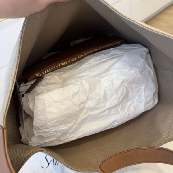 Saint Laurent (YSL) Le 5 A 7 Hobo Bag Desert Dusk and Brick