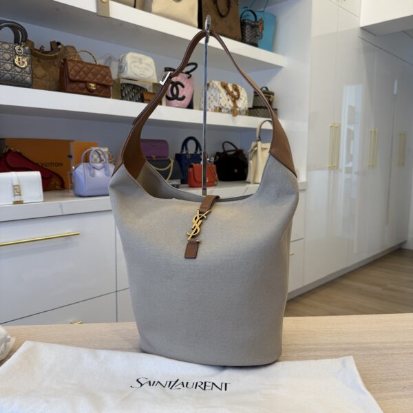Saint Laurent (YSL) Le 5 A 7 Hobo Bag Desert Dusk and Brick