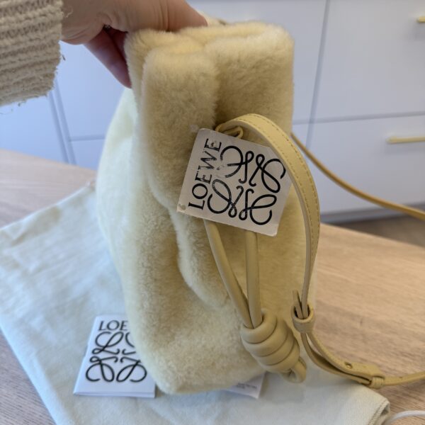 Loewe Shearling Medium Flamenco Knot Bag