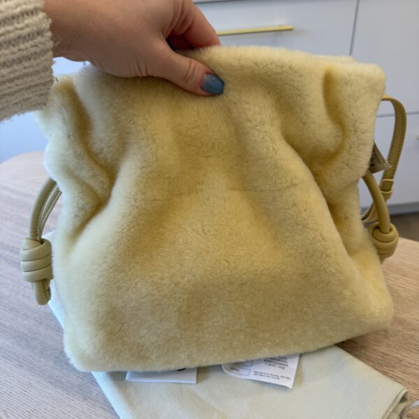 Loewe Shearling Medium Flamenco Knot Bag