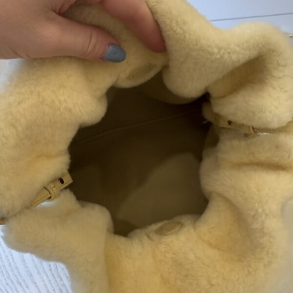 Loewe Shearling Medium Flamenco Knot Bag