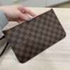 Louis Vuitton Damier Ebene Neverfull Pochette MM/GM Rose Ballerine