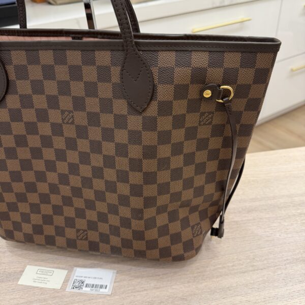 Louis Vuitton Damier Ebene Neverfull MM Rose Ballerine