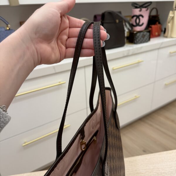 Louis Vuitton Damier Ebene Neverfull MM Rose Ballerine