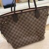 Louis Vuitton Damier Ebene Neverfull MM Rose Ballerine