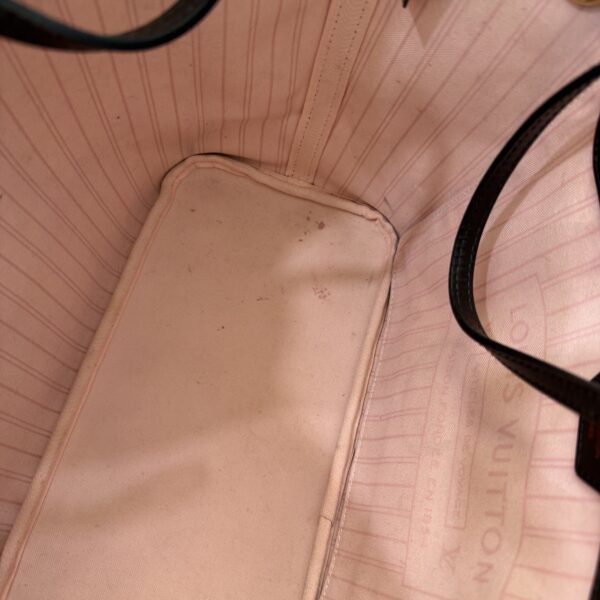 Louis Vuitton Damier Ebene Neverfull MM Rose Ballerine