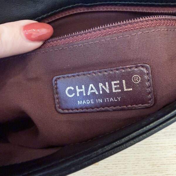 Chanel Mademoiselle Vintage Flap Bag Quilted Sheepskin Medium Black