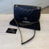 Chanel Mademoiselle Vintage Flap Bag Quilted Sheepskin Medium Black