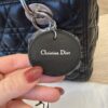 Christian Dior Lambskin Cannage Medium Lady Dior Silver Hardware Black
