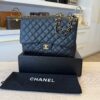 Chanel Caviar Quilted Maxi Single Flap Black Gold Hardware
