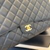 Chanel Caviar Quilted Maxi Single Flap Black Gold Hardware