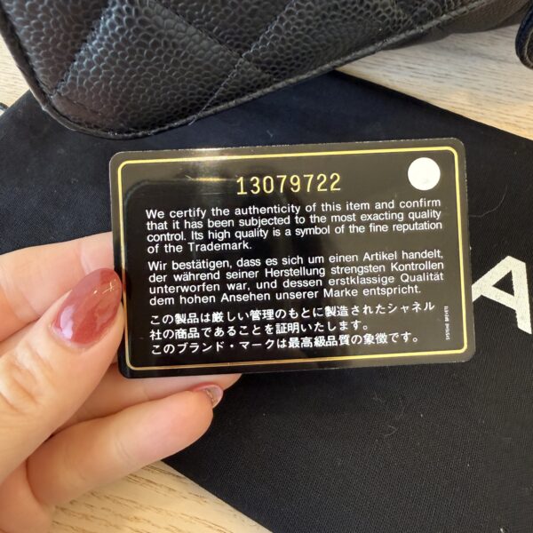 Chanel Caviar Quilted Maxi Single Flap Black Gold Hardware