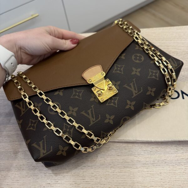 Louis Vuitton Pallas Chain Shoulder Bag Monogram Canvas and Calfskin