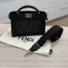 Fendi Iconic Peekaboo Iseeu FF Fabric Crossbody Bag