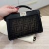 Fendi Iconic Peekaboo Iseeu FF Fabric Crossbody Bag