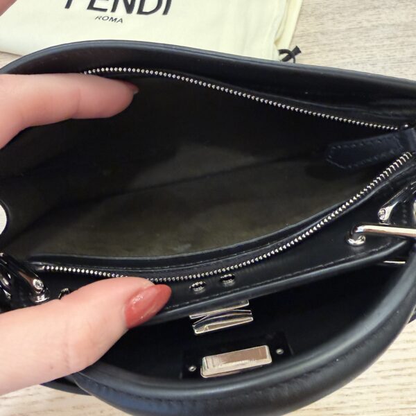Fendi Iconic Peekaboo Iseeu FF Fabric Crossbody Bag