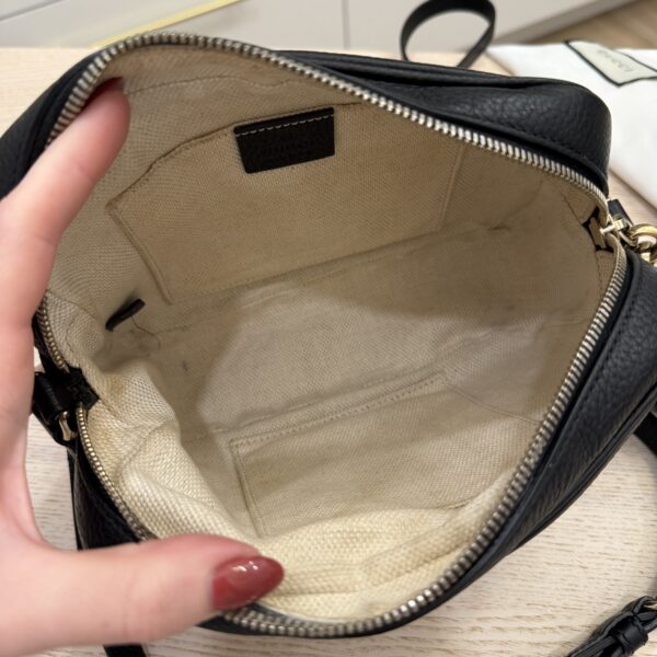 Gucci Calfskin Small Soho Disco Bag Black