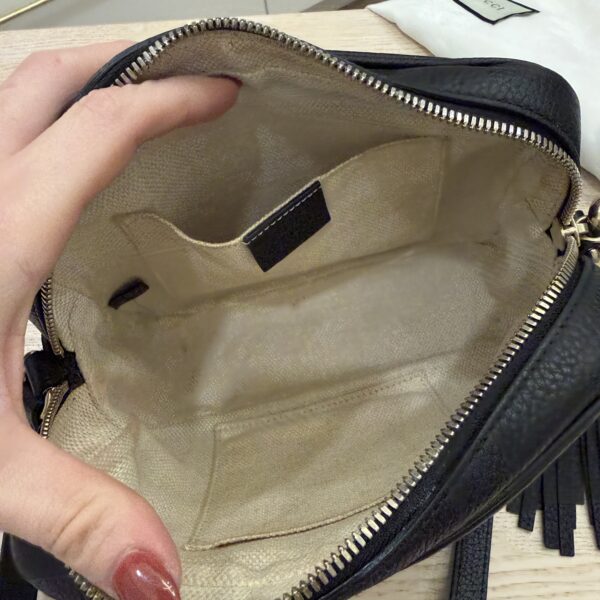 Gucci Calfskin Small Soho Disco Bag Black
