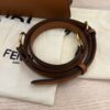 Fendi Vitello Seta Shiny Nappa Medium Peekaboo I SEE U Satchel Caramel