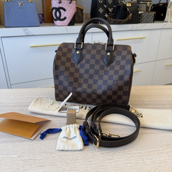 Louis Vuitton Damier Ebene Speedy 25 Bandouliere NM
