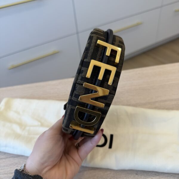 Fendi FF Zucca New Matte Nano Fendigraphy Hobo Charm