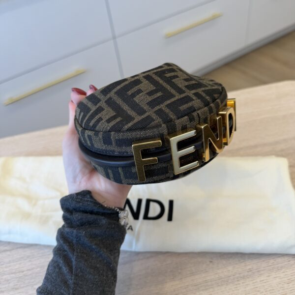 Fendi FF Zucca New Matte Nano Fendigraphy Hobo Charm