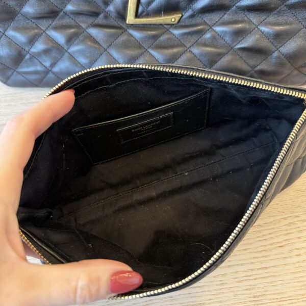 Saint Laurent (YSL) Icare in Quilted Lambskin Black