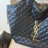 Saint Laurent (YSL) Icare in Quilted Lambskin Black