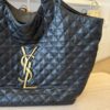 Saint Laurent (YSL) Icare in Quilted Lambskin Black