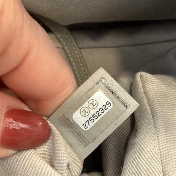 Chanel Caviar Quilted Coco Handle Shopping Tote Grey