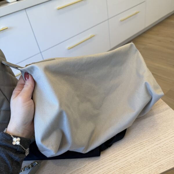 Chanel Caviar Quilted Coco Handle Shopping Tote Grey