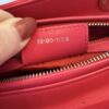 Christian Dior Lambskin Cannage Medium Lady Dior Silver Hardware Pink