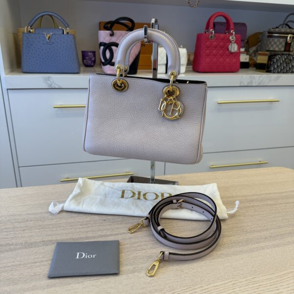 Christian Dior Calfskin Small Diorissimo Tote