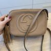 Gucci Calfskin Small Soho Disco Bag Beige
