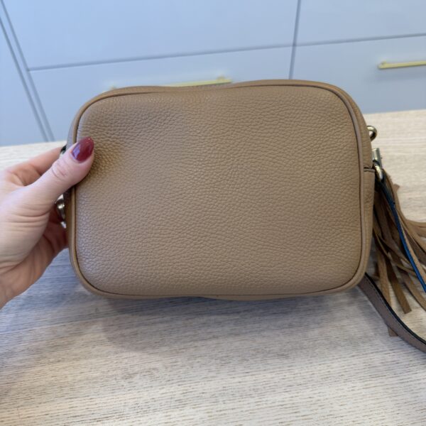 Gucci Calfskin Small Soho Disco Bag Beige