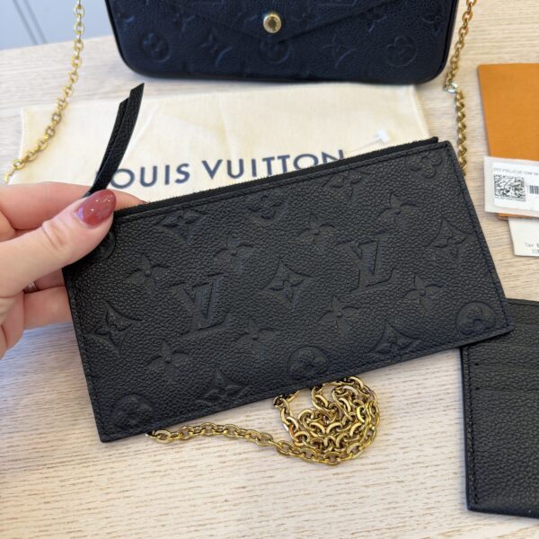 Louis Vuitton Empreinte Pochette Felicie Chain Wallet Noir