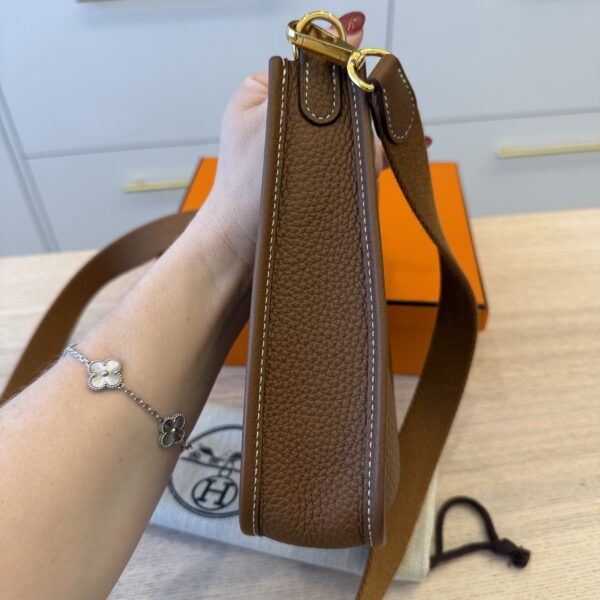 Hermes Taurillon Clemence Evelyne TPM Gold