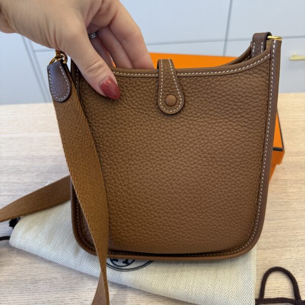 Hermes Taurillon Clemence Evelyne TPM Gold