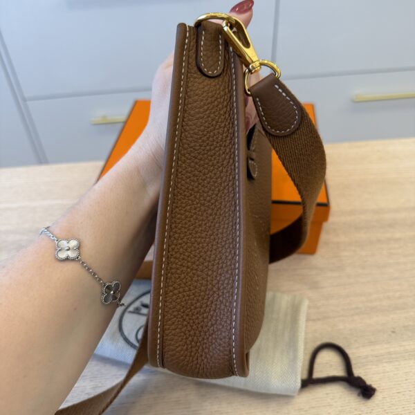 Hermes Taurillon Clemence Evelyne TPM Gold