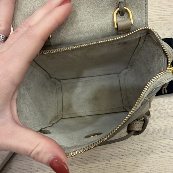 Celine Grained Calfskin Pico Belt Bag Light Taupe