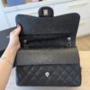 Chanel Lambskin Quilted Jumbo Double Flap Black Silver Hardware
