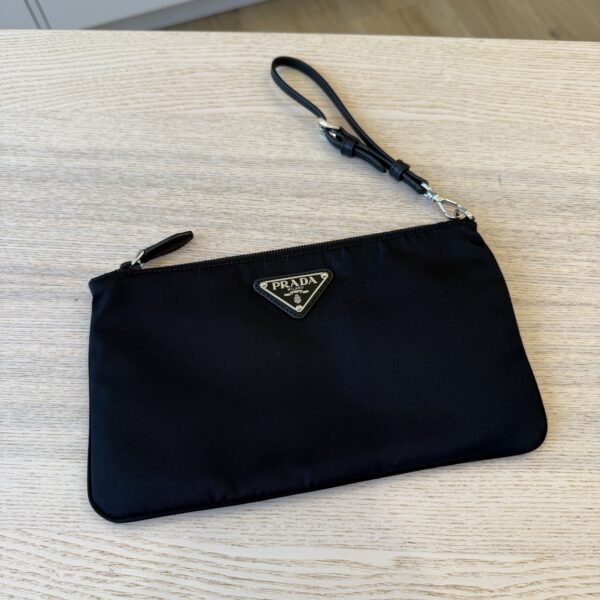 Prada Re-Nylon and Saffiano Leather Pouch