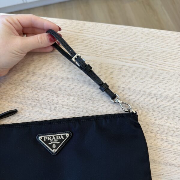 Prada Re-Nylon and Saffiano Leather Pouch