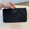 Prada Re-Nylon and Saffiano Leather Pouch