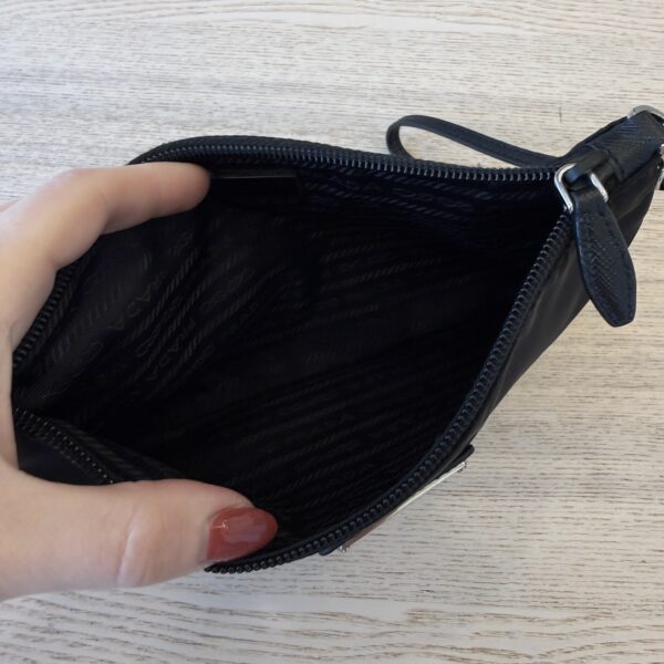 Prada Re-Nylon and Saffiano Leather Pouch