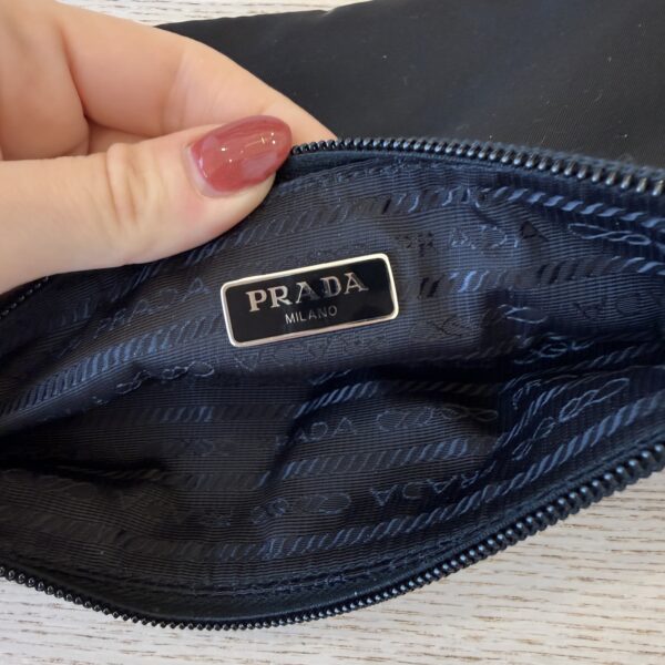 Prada Re-Nylon and Saffiano Leather Pouch