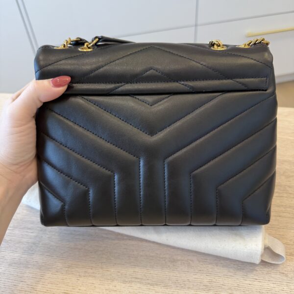 Saint Laurent (YSL) Loulou Small In Quilted Leather Black and Gold Hardware