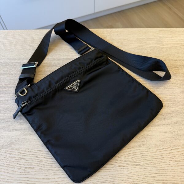 Prada Re-Nylon and Saffiano Silhouette Crossbody