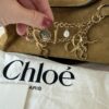 CHLOÉ Charms Hobo Bag in Suede Leather Gold / Khaki
