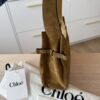 CHLOÉ Charms Hobo Bag in Suede Leather Gold / Khaki